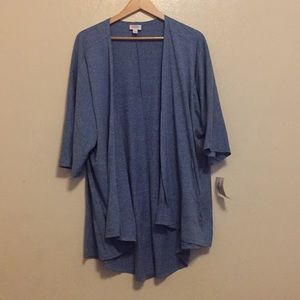 Lularoe Heathered Blue Lindsay Kimono